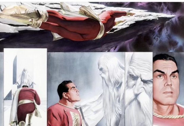 Ross, Alex - SHAZAM!: POWER OF HOPE (2000) Double Page Spread | ComicConnect (Buy It Now)