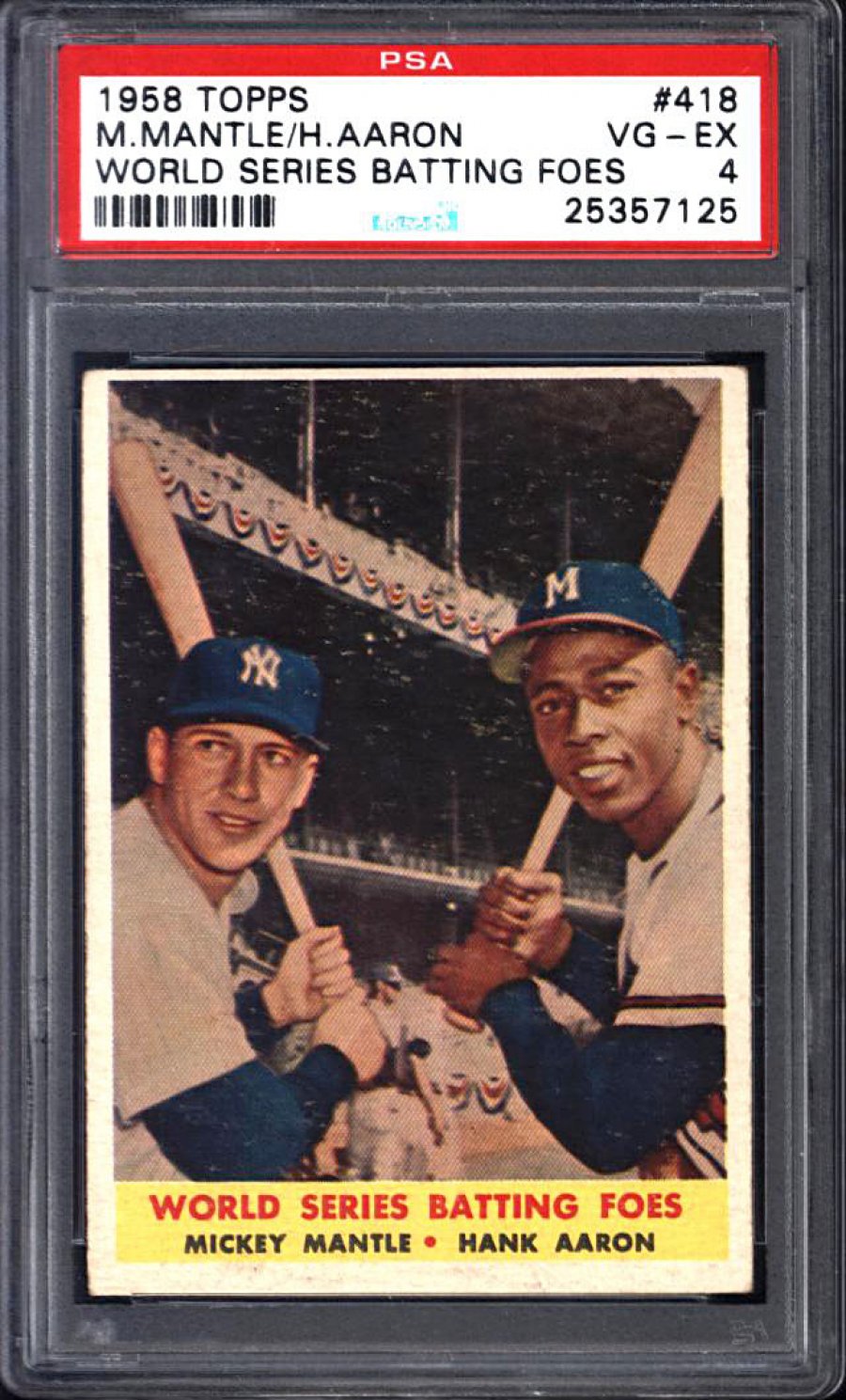 ComicConnect 1958 TOPPS BASEBALL 418 Sports Cards PSA VG 4.0