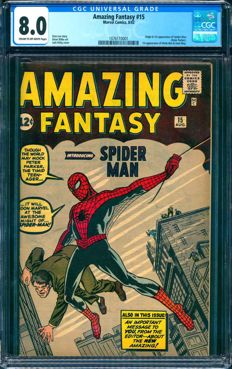 Comicconnect Amazing Fantasy 15 Cgc Vf 8 0 Comicconnect Amazing Fantasy 15 Cgc Vf 8 0
