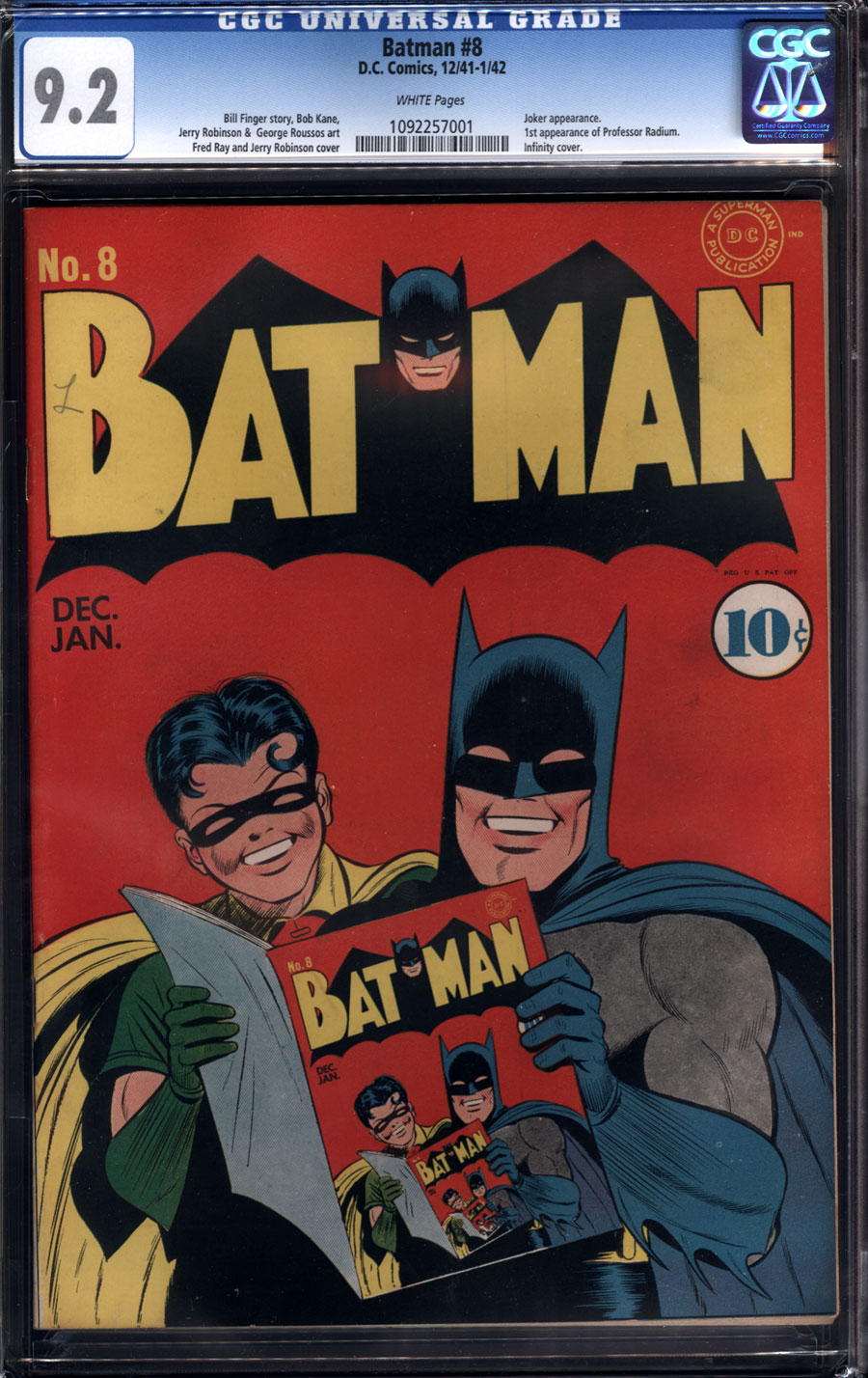 ComicConnect - BATMAN (1940-2011) #8 - CGC NM-: 9.2