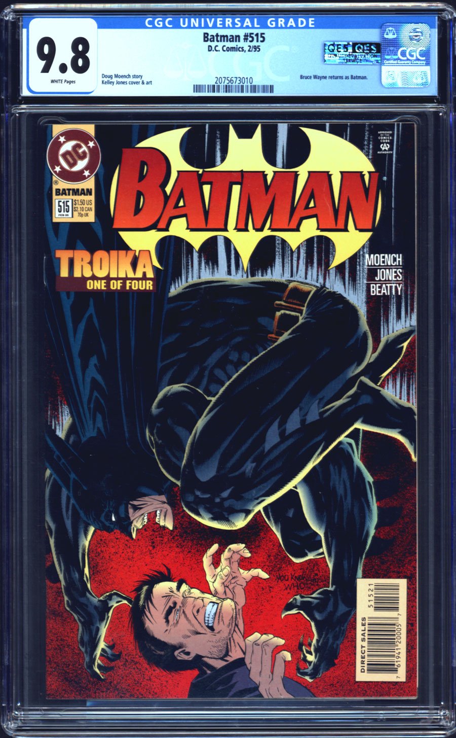 DC Comic Book Series One NM BATMAN #515. 