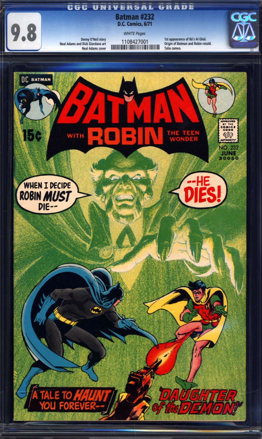 ComicConnect - BATMAN (1940-2011) #232 - CGC NM/M: 