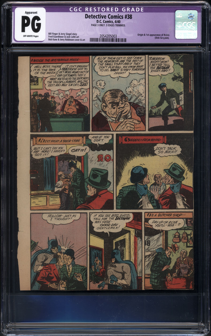 世界中の商品を購入 バットマン  ロビン in Detective Comics #38 フィギュア ゲーム、おもちゃ
