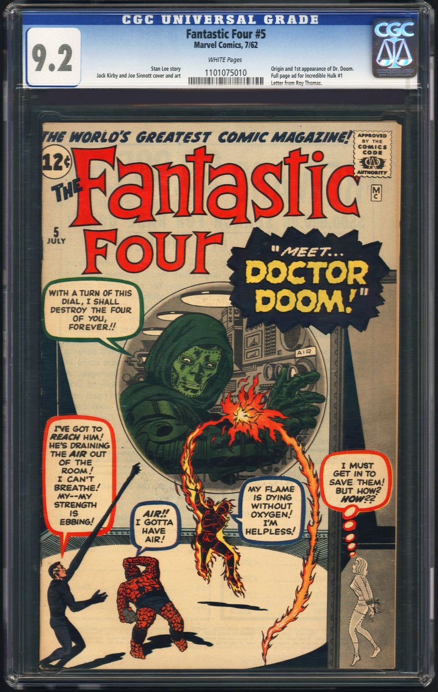 ComicConnect - FANTASTIC FOUR (1961-96; 2003-12) #5 - CGC NM-: 9.2