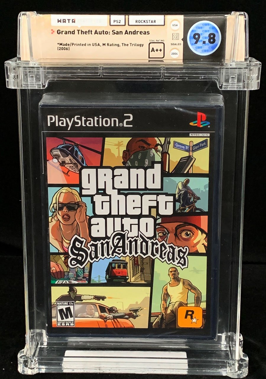 Grand Theft Auto San Andreas PS2 Sealed 95 Mint Trilogy Version Playstation