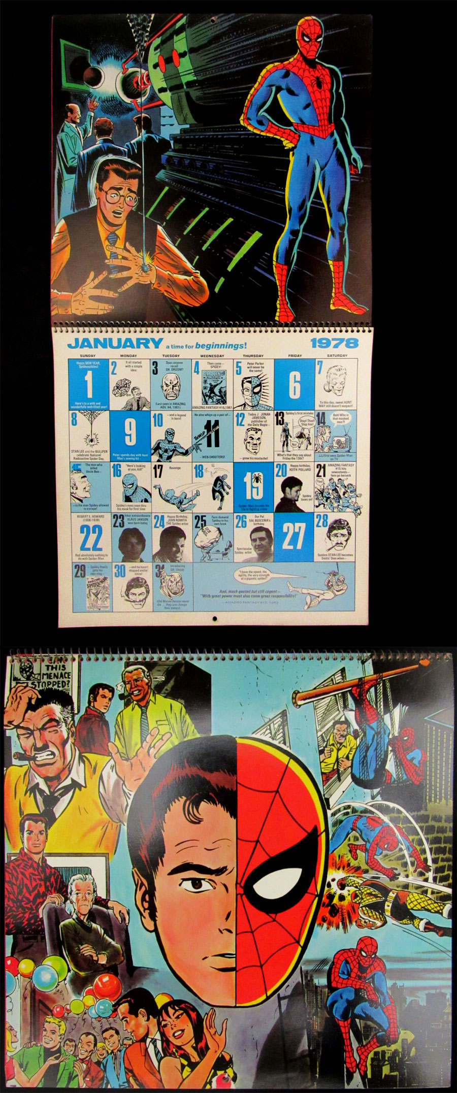 ComicConnect MARVEL COMICS CALENDAR 1978 VF+ 8.5