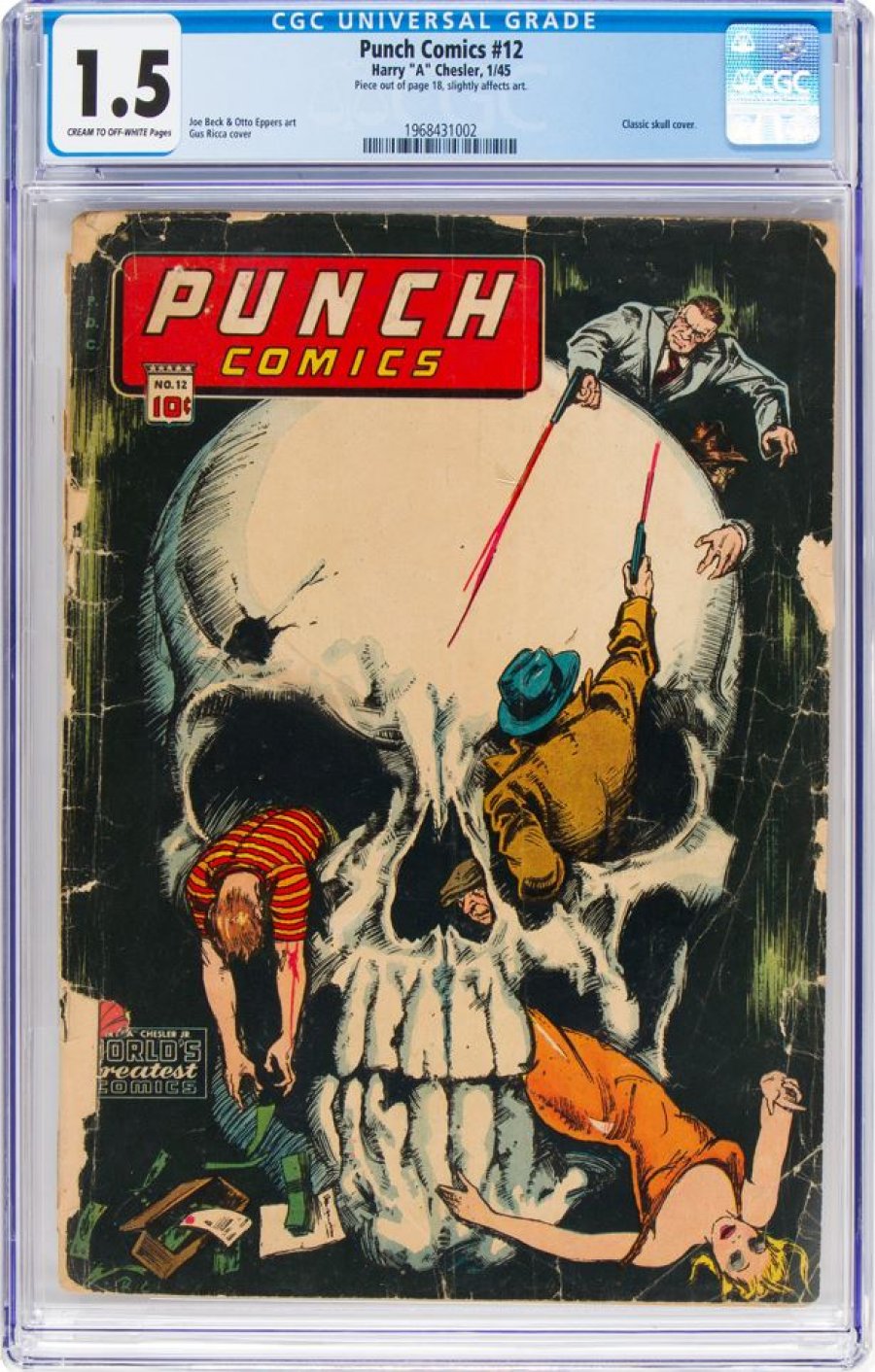 ComicConnect - PUNCH COMICS (1941-48) #12 - CGC FA/GD: 1.5