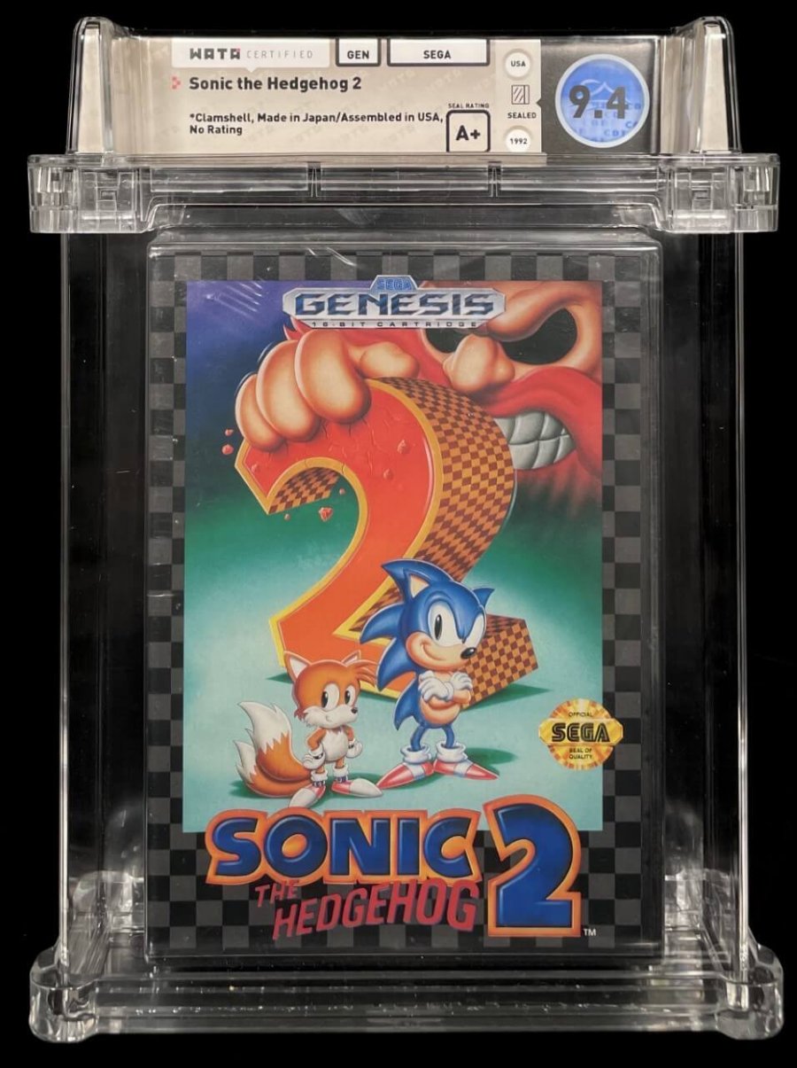 ComicConnect - SONIC THE HEDGEHOG 2(GEN) Video Game - WATA NM-: 9.2