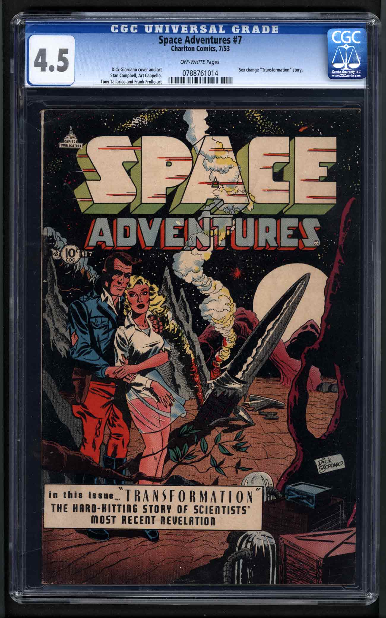 Comicconnect Space Adventures 1952 64 7 Cgc Vg 4 5