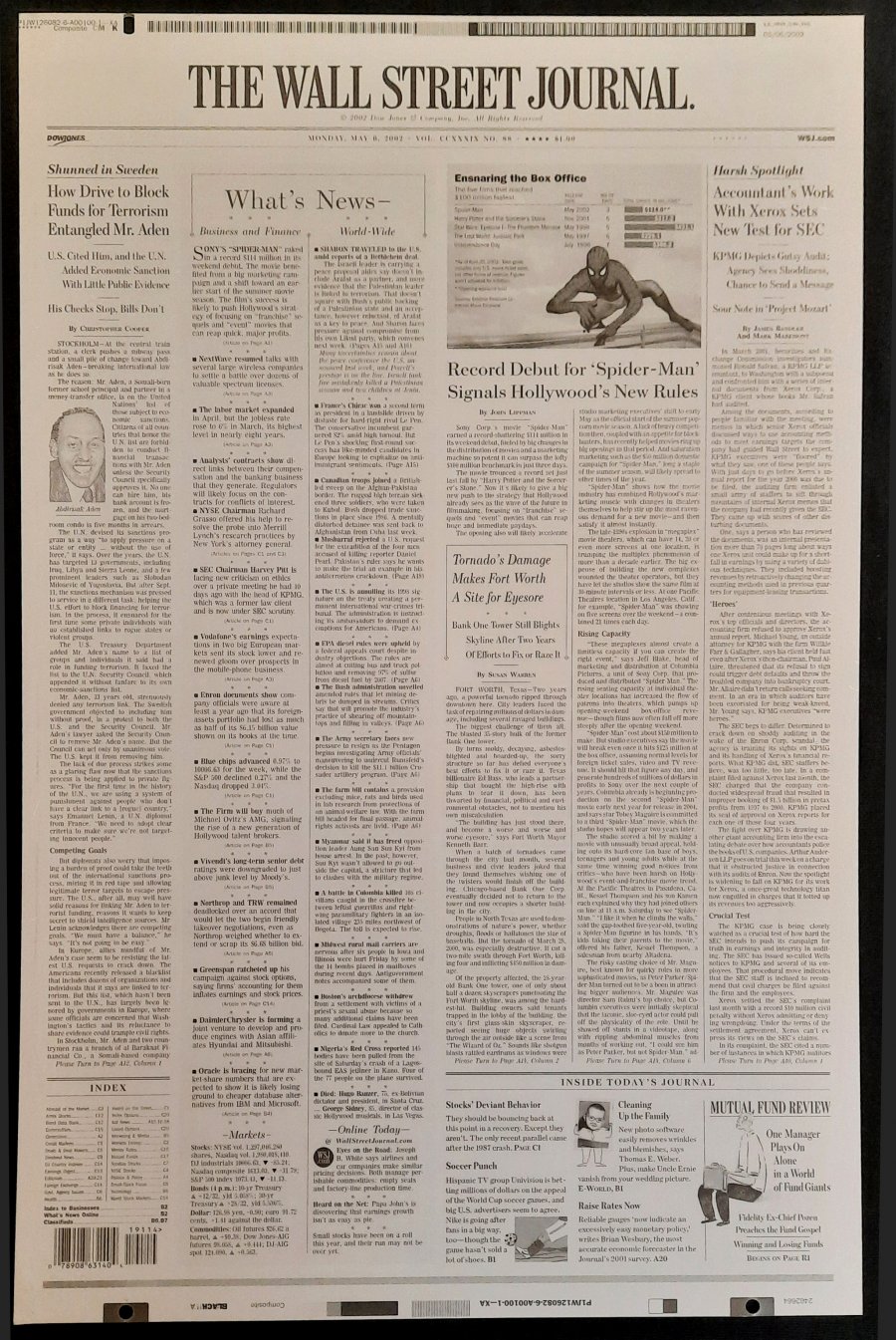 ComicConnect - SPIDER-MAN WALL ST. JOURNAL PRINTING PLATES 