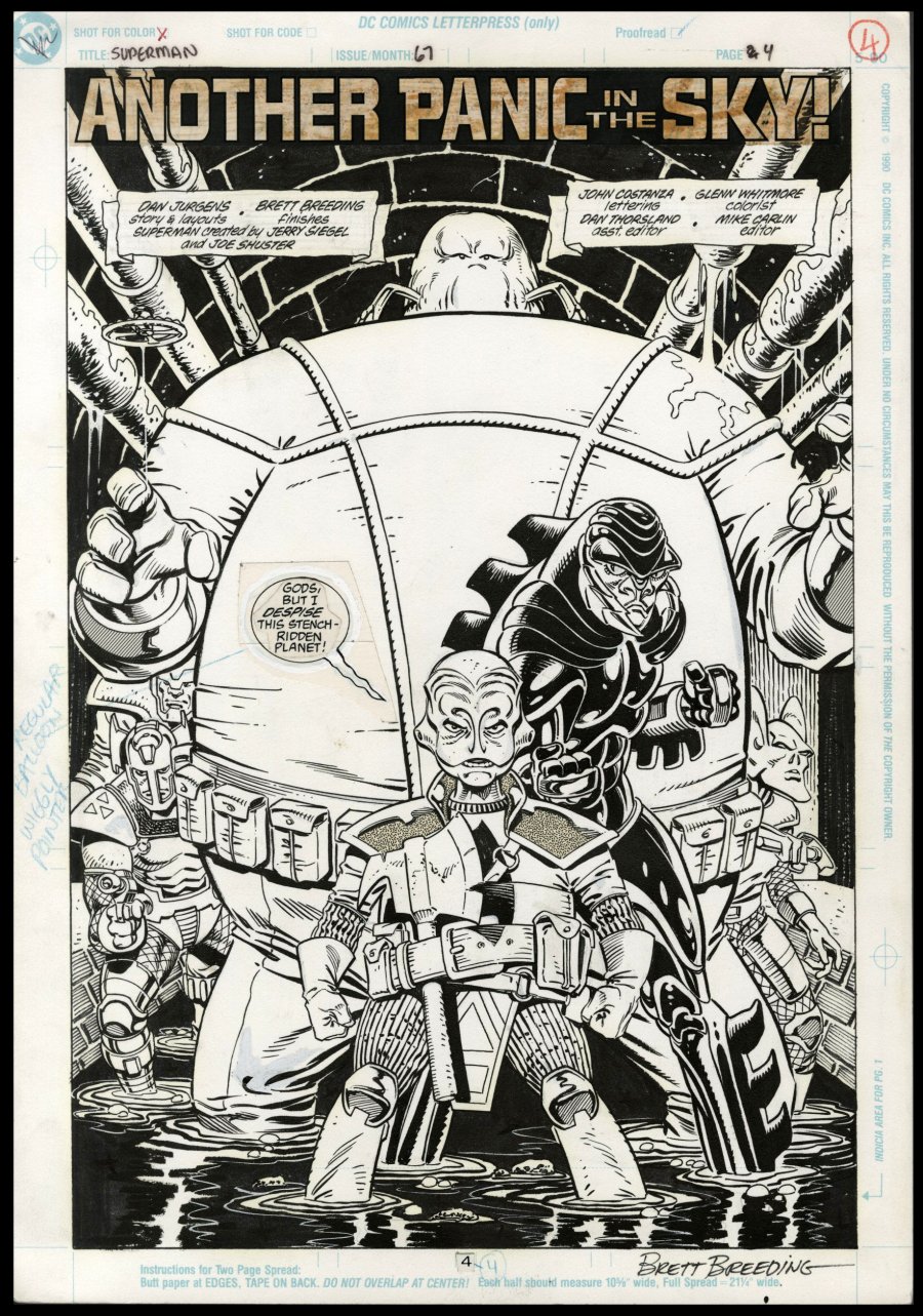 Comicconnect jurgens dan superman 1987 2011 67 splash page vf