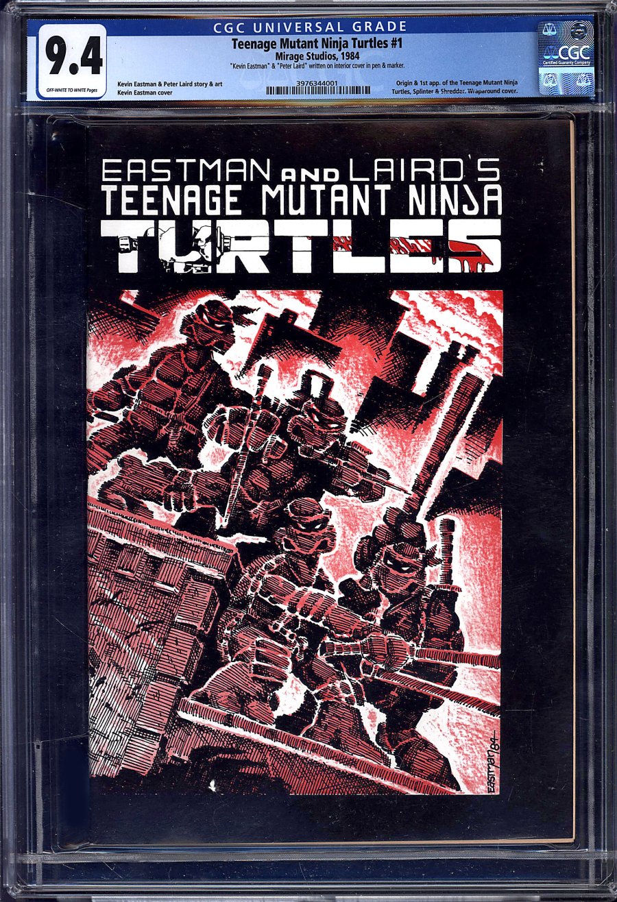 TEENAGE MUTANT NINJA TURTLES #4 CGC 9.4 WHITE PAGES