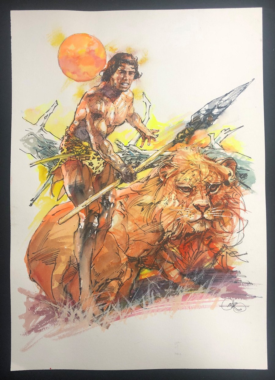 ComicConnect - DeZuniga, Tony - TONY DeZUNIGA TARZAN ILLUSTRATION ...