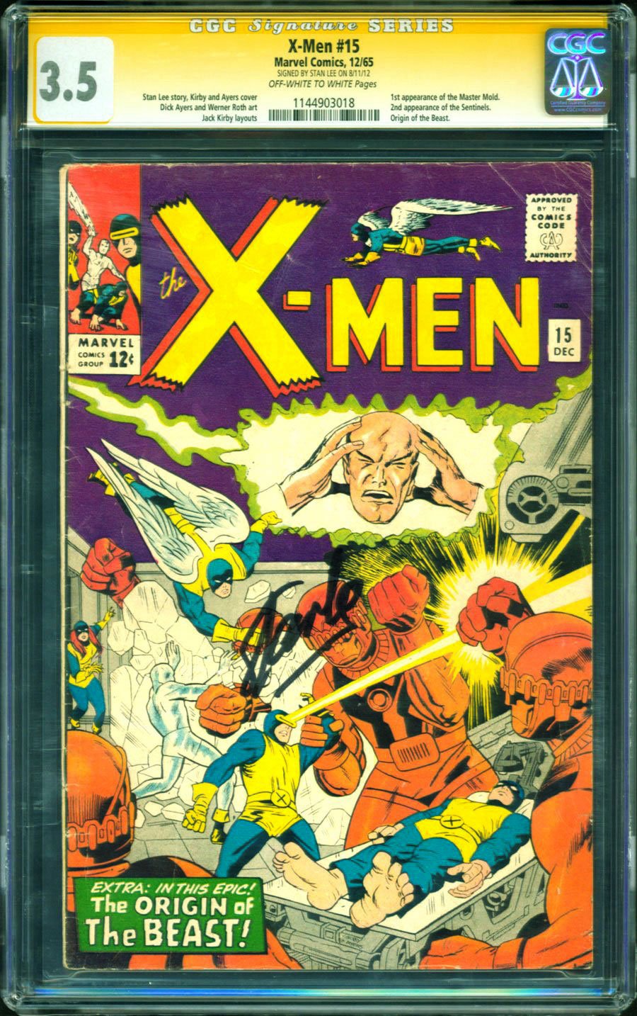 Comicconnect X Men 1963 11 15 Cgc Vg 3 5 Comicconnect X Men 1963 11 15 Cgc Vg 3 5