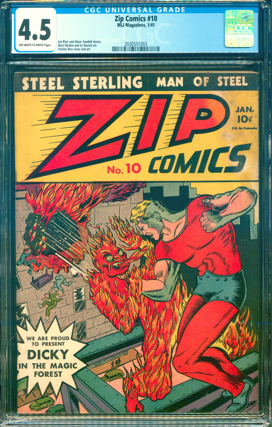 Comicconnect Zip Comics 10 Cgc Vg 4 5 Comicconnect Zip Comics 10 Cgc Vg 4 5