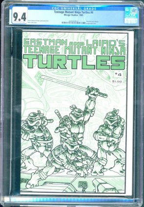 TEENAGE MUTANT NINJA TURTLES #4 CGC 9.4 WHITE PAGES