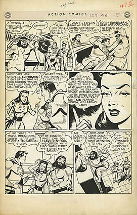 ACTION COMICS (1938-2011) #129 Interior Page Comic Art