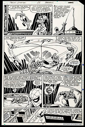 John Byrne - AMAZING SPIDER-MAN (1963-98; 2003-13) #206 Interior Page Comic Art