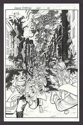 John Romita Jr. - AMAZING SPIDER-MAN (1963-98; 2003-13) #507 Splash Page Comic Art