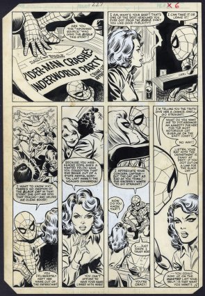 John Romita Jr. - AMAZING SPIDER-MAN (1963-98; 2003-13) #227 Interior Page Comic Art