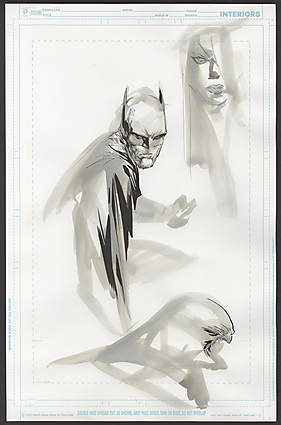 Ken Lashley - BATMAN (1940-2011) #0 Sketch Comic Art