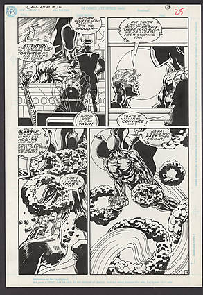 Rafael Kayanan - CAPTAIN ATOM (1987) #36 Interior Page Comic Art