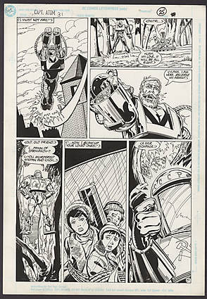 Rafael Kayanan - CAPTAIN ATOM (1987) #31 Interior Page Comic Art
