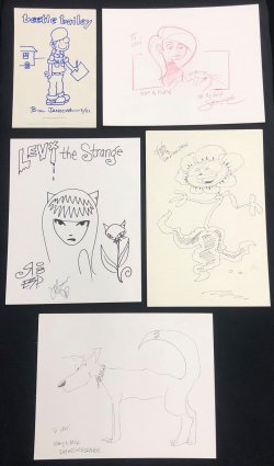 COMIC CONVENTION SKETCH GROUP LOT #0 Convention Sketch Comic Art