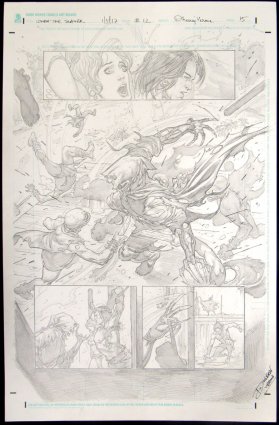 CONAN THE SLAYER #12 Half Splash Comic Art