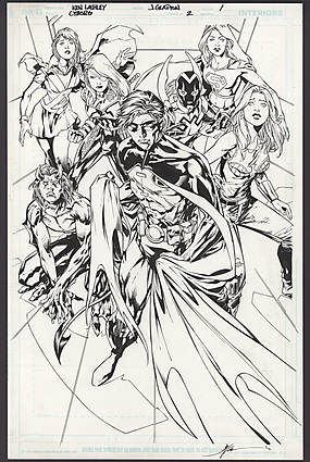 Ken Lashley - DC SPECIAL: CYBORG (2008) #2 Splash Page Comic Art