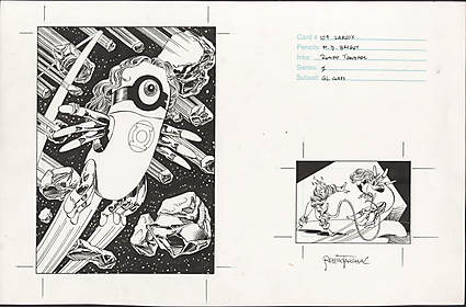 M. D. Bright - DC COSMIC TEAMS (TRADING CARDS) #109 Trading Card Art Comic Art