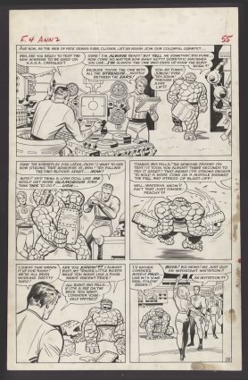 Kirby, Jack - FANTASTIC FOUR ANNUAL (1963-94) #2 Interior Page Comic Art