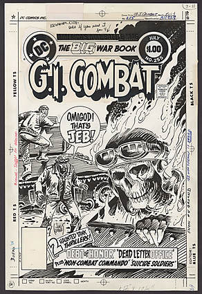 Joe Kubert - G.I. COMBAT (1957-87) #255 Cover Comic Art