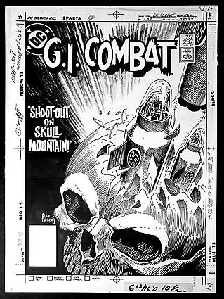 Joe Kubert - G.I. COMBAT (1957-87) #287 Cover Comic Art