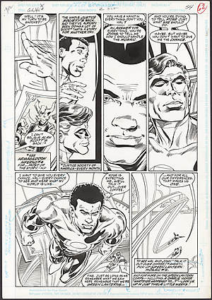 M. D. Bright - GREEN LANTERN QUARTERLY #2 Interior Page Comic Art