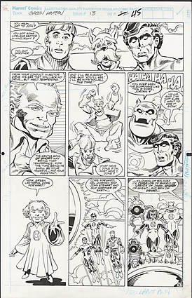 M. D. Bright - GREEN LANTERN (1990-2004) #13 Interior Page Comic Art