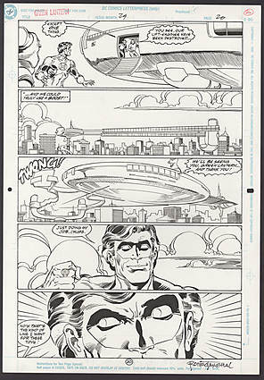 M. D. Bright - GREEN LANTERN (1990-2004) #29 Interior Page Comic Art