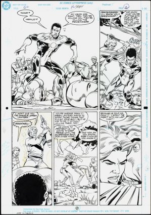 M. D. Bright - GREEN LANTERN (1990-2004) #16 Interior Page Comic Art