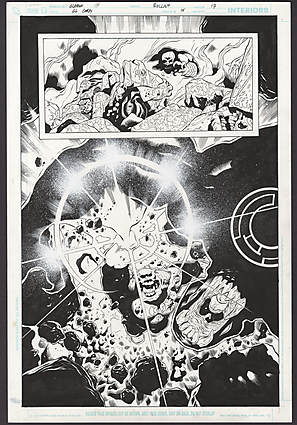 Prentis Rollins - GREEN LANTERN CORPS (2006-11) #15 Half Splash Comic Art