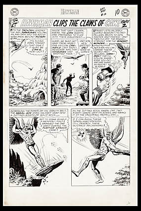 Murphy Anderson - HAWKMAN-1964 #10 Interior Page Comic Art