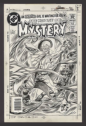 Joe Kubert - HOUSE OF MYSTERY #301 Cover Comic Art