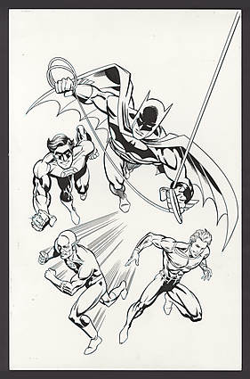 JUSTICE LEAGUE OF AMERICA (1960-87) #0 Merchandising Art Comic Art