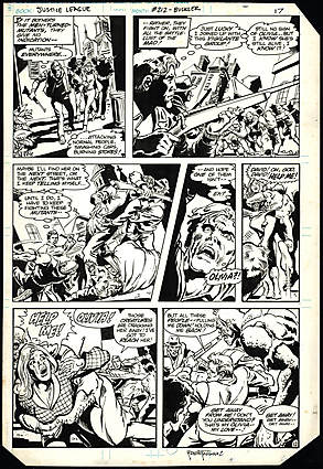 JUSTICE LEAGUE OF AMERICA (1960-87) #212 Interior Page Comic Art