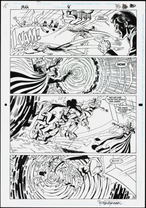 Comic Art For Sale from Comic Connect Auctions, Rod Whigham - JUSTICE  LEAGUE QUARTERLY (1990-91) #8 Interior Page by Comic Artist(s)