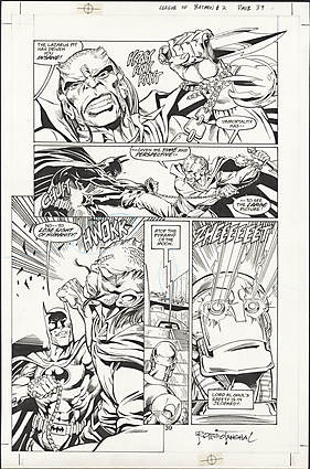 M. D. Bright - LEAGUE OF BATMEN #2 Interior Page Comic Art