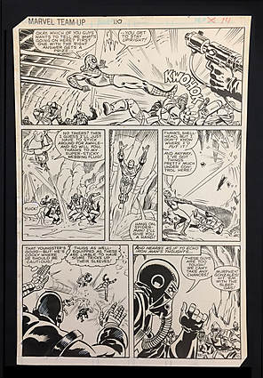 Mike Esposito - MARVEL TEAM-UP (1972-85) #110 Interior Page Comic Art