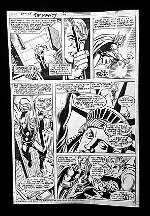 MARVEL TEAM-UP (1972-85) #26 Interior Page Comic Art