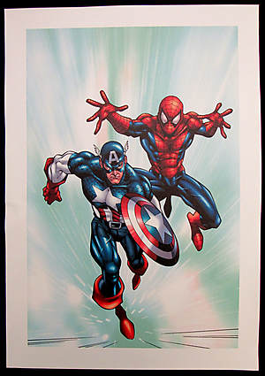 MARVEL AGE TEAM UP #2 Giclee Comic Art