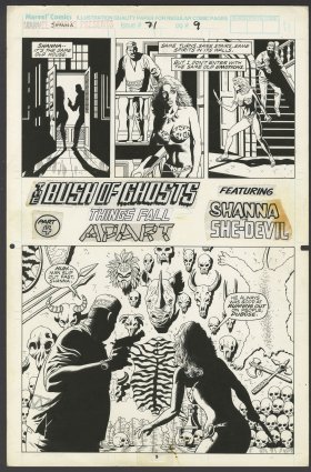 Paul Gulacy - MARVEL COMICS PRESENTS (1988-95) #71 Half Splash Comic Art