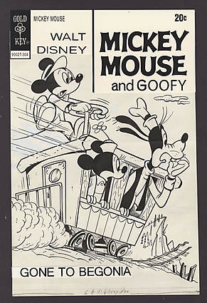 MICKEY MOUSE (1952-90) #141 Cover Comic Art